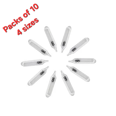 Pointed Glass Lure Fishing Rattles (2 Balls) - Fishing Lures Ltd