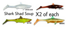 Load image into Gallery viewer, Kanalgratis Baby Shark Shad 10cm 8 pack - Fishing Lures Ltd
